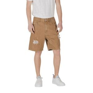 Gianni Lupo Beige Cotton Bermuda Men's Shorts
